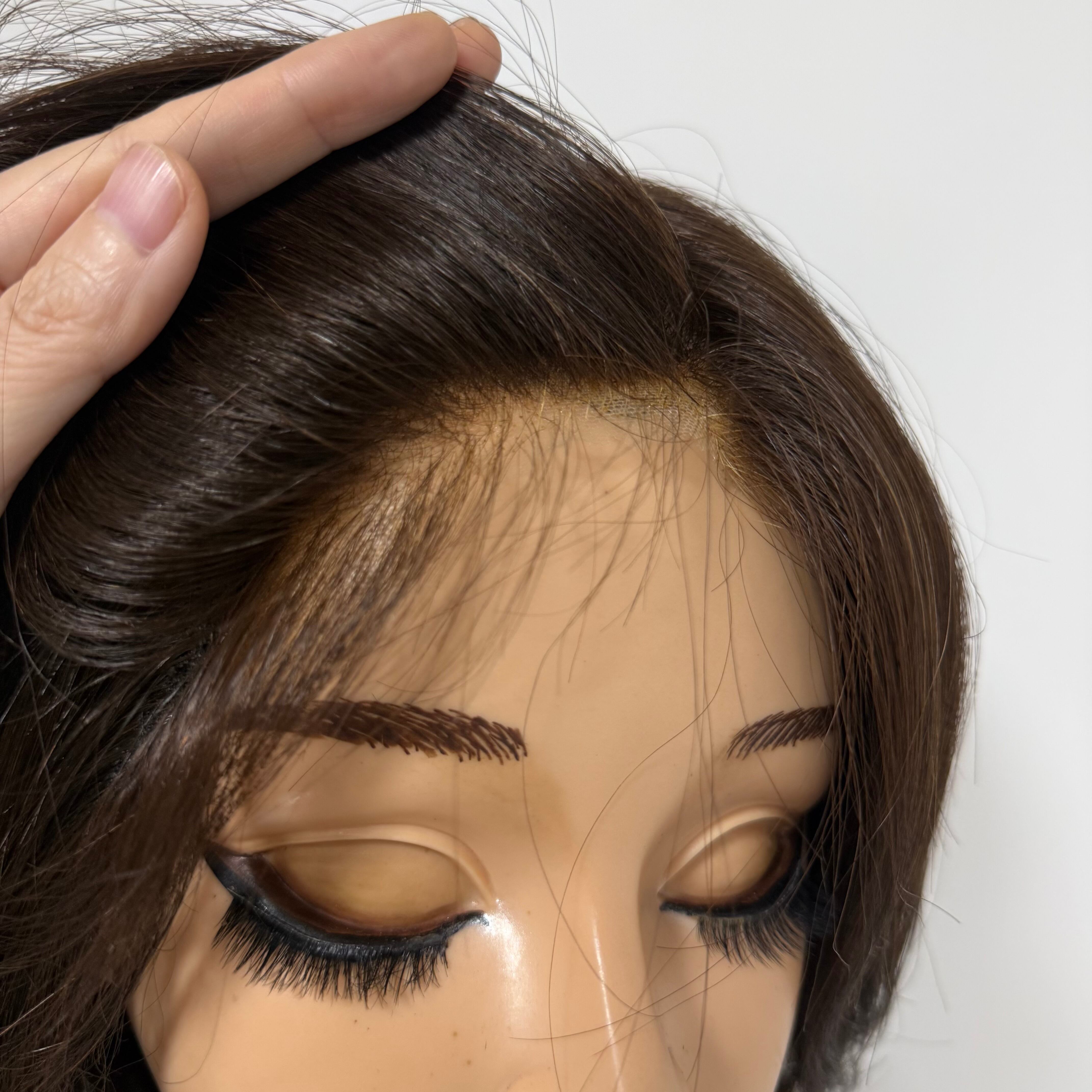 1点物 3DウィッグPlus ナチュラルブラウン系 百合子ウィッグレミー人毛