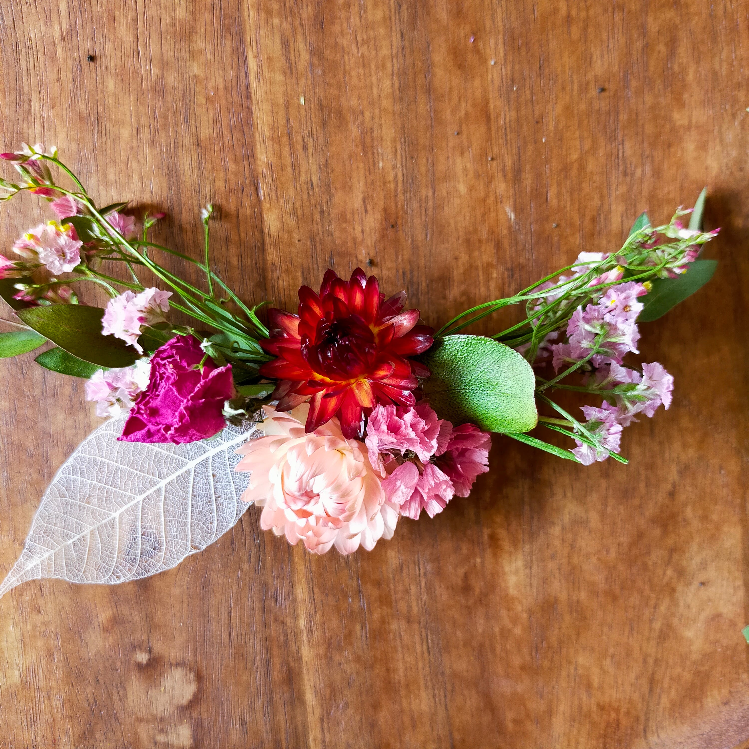 ドライフラワーコサージュ【dried flower corsage】