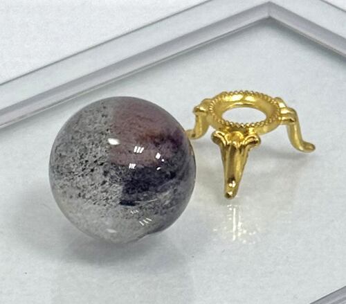 ガーデンクォーツ スフィア グリーンファントム 水晶 丸玉 約31ミリ