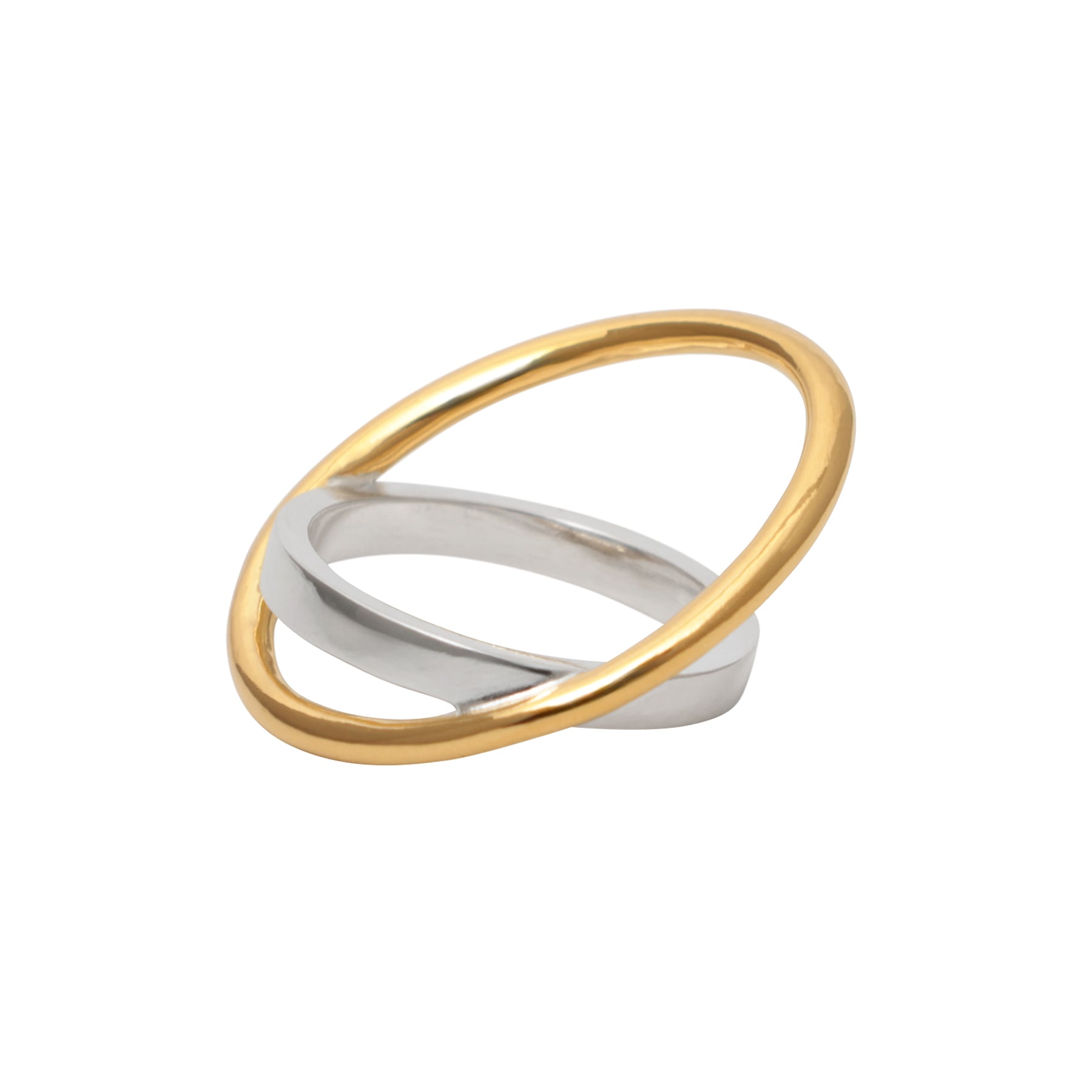 circle & oval overlap ring [luslep4] / Y2401CTR5247 | YArKA official