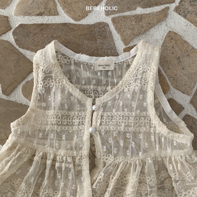 <LAST1>[即納]BEBEHOLIC / Mango chiffon vest