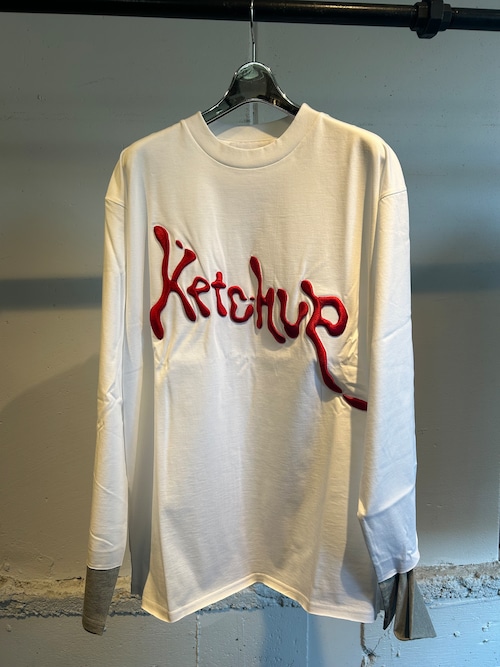 NEONSIGN  take on sleeve t-shirts ketchup