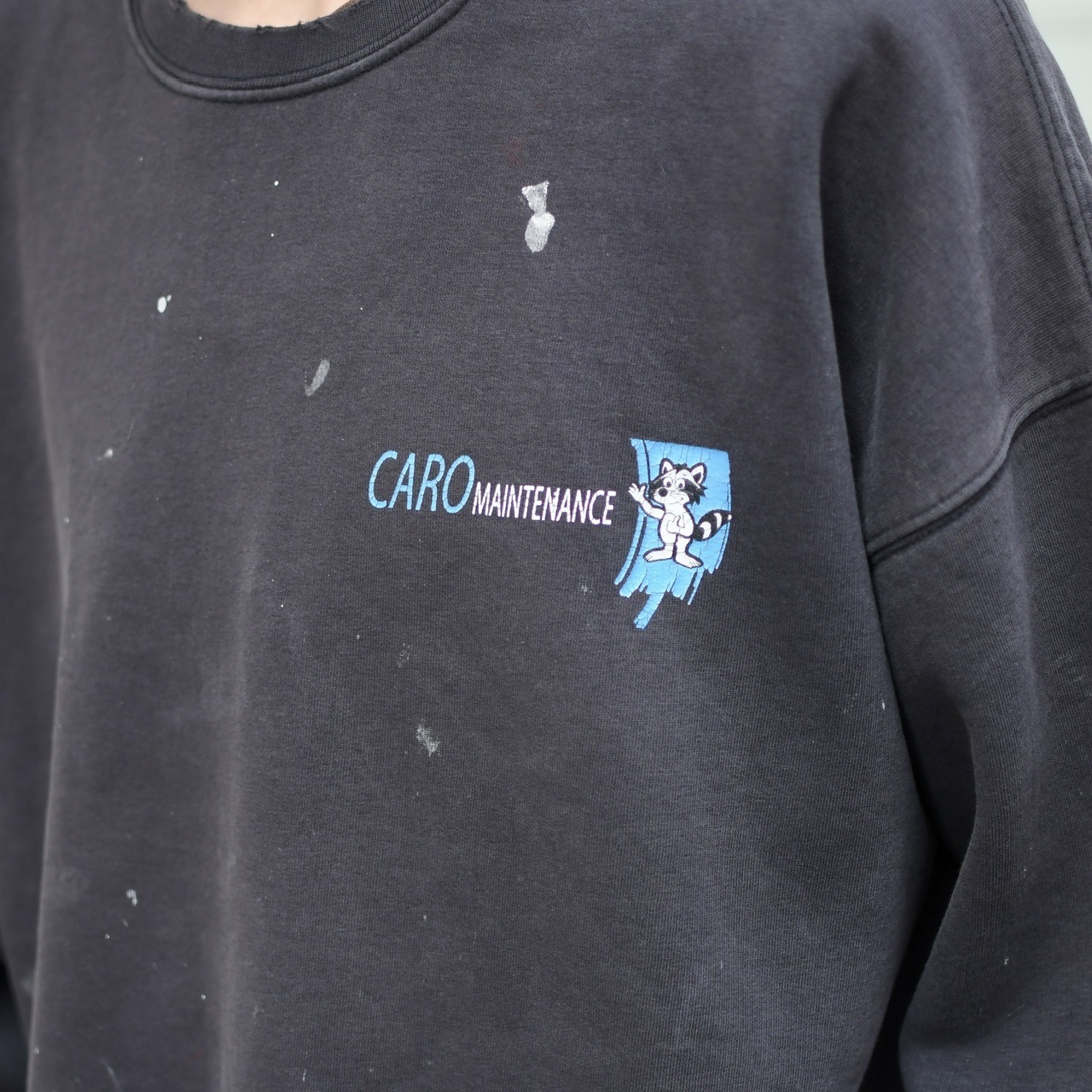 fox print fade peinted sweat