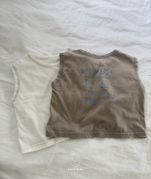 LOVIN［取寄］wish list no sleeve tee 26summer
