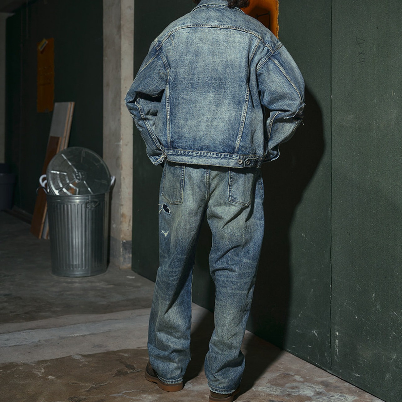 ヴィンテージパッチ フェードデニムパンツ N3539 - 13