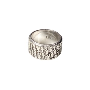 DIOR silver wide ring “OBLIQUE”