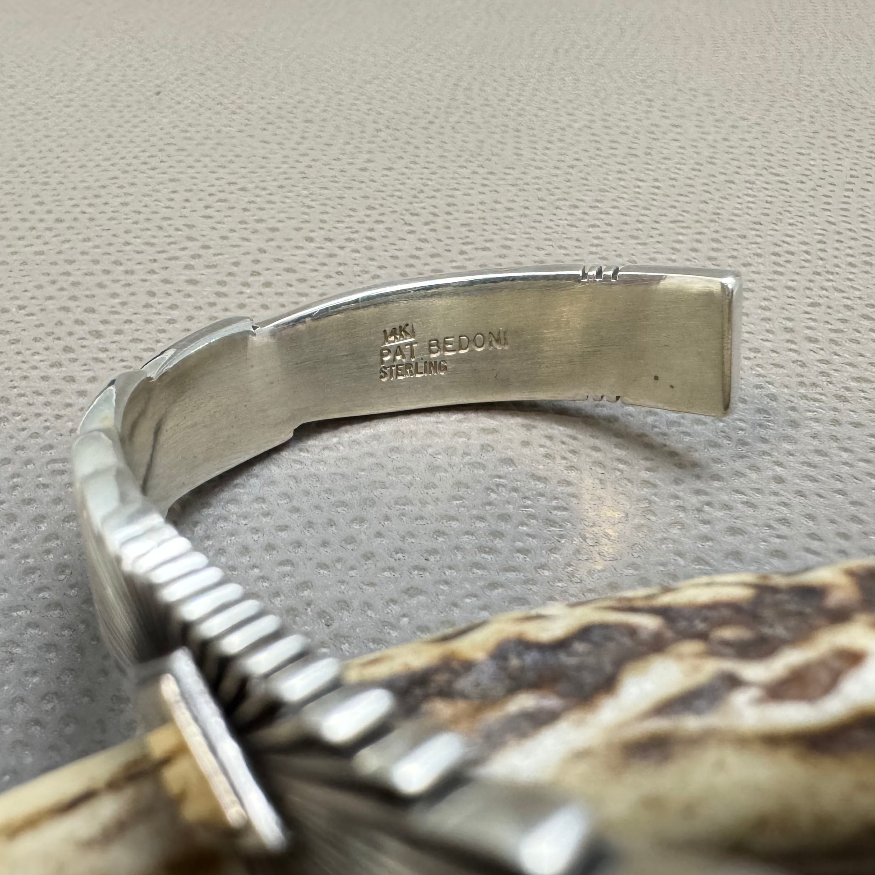 NAVAJO（ナバホ）族 Pat Bedonie作 14K GOLD サンバーストバングル