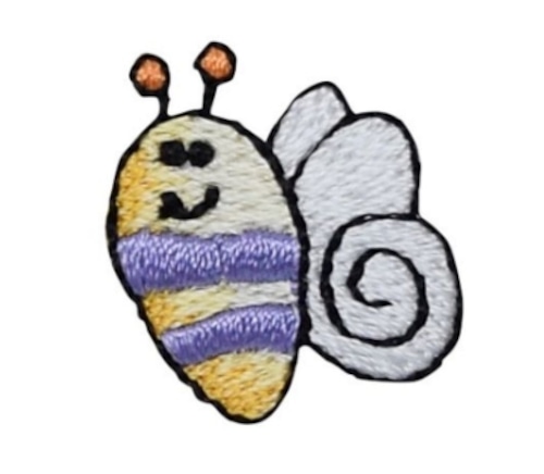 アイロンワッペン：Bumble Bee スマイリーなはちさん