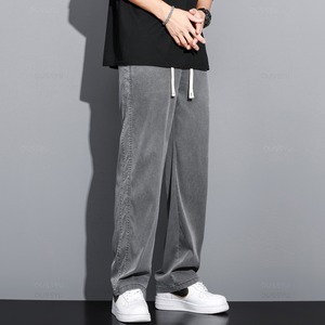 【M-5XL】Lyocell Fabric Jeans Pants / リヨセル ファブリック ジーンズ パンツ