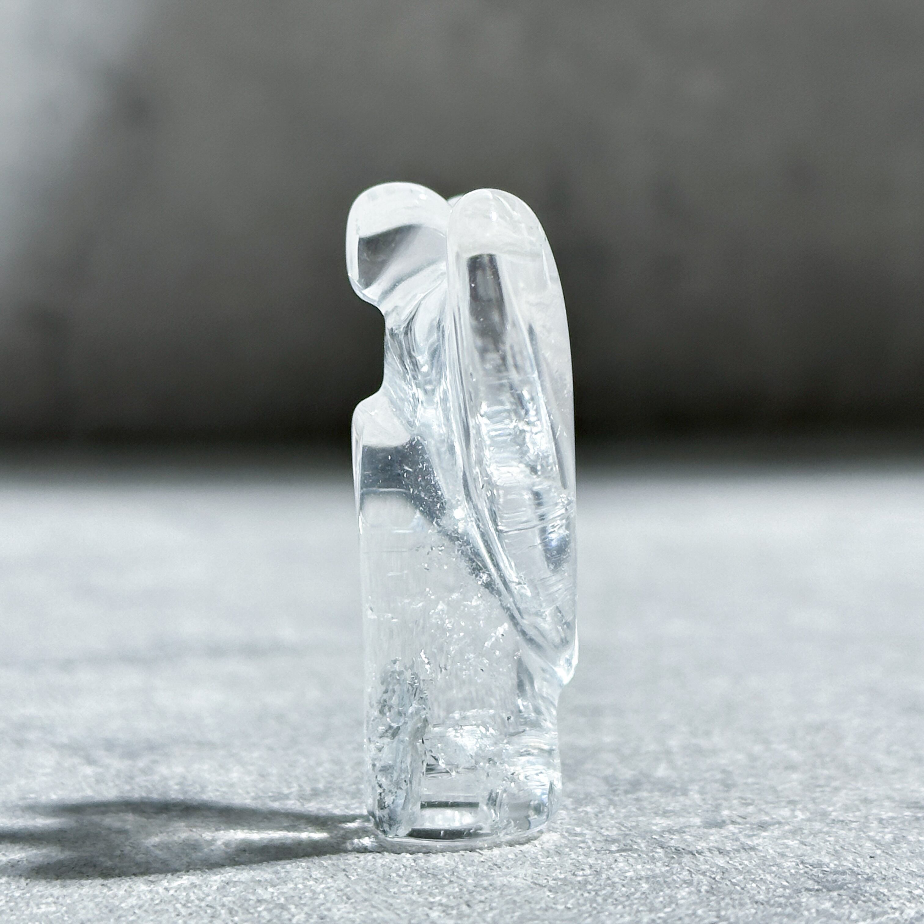 PRISM02 CLEARホウオウ&ルギア クリアクオーツwithパイライト 原石01◇Clear Quartz with