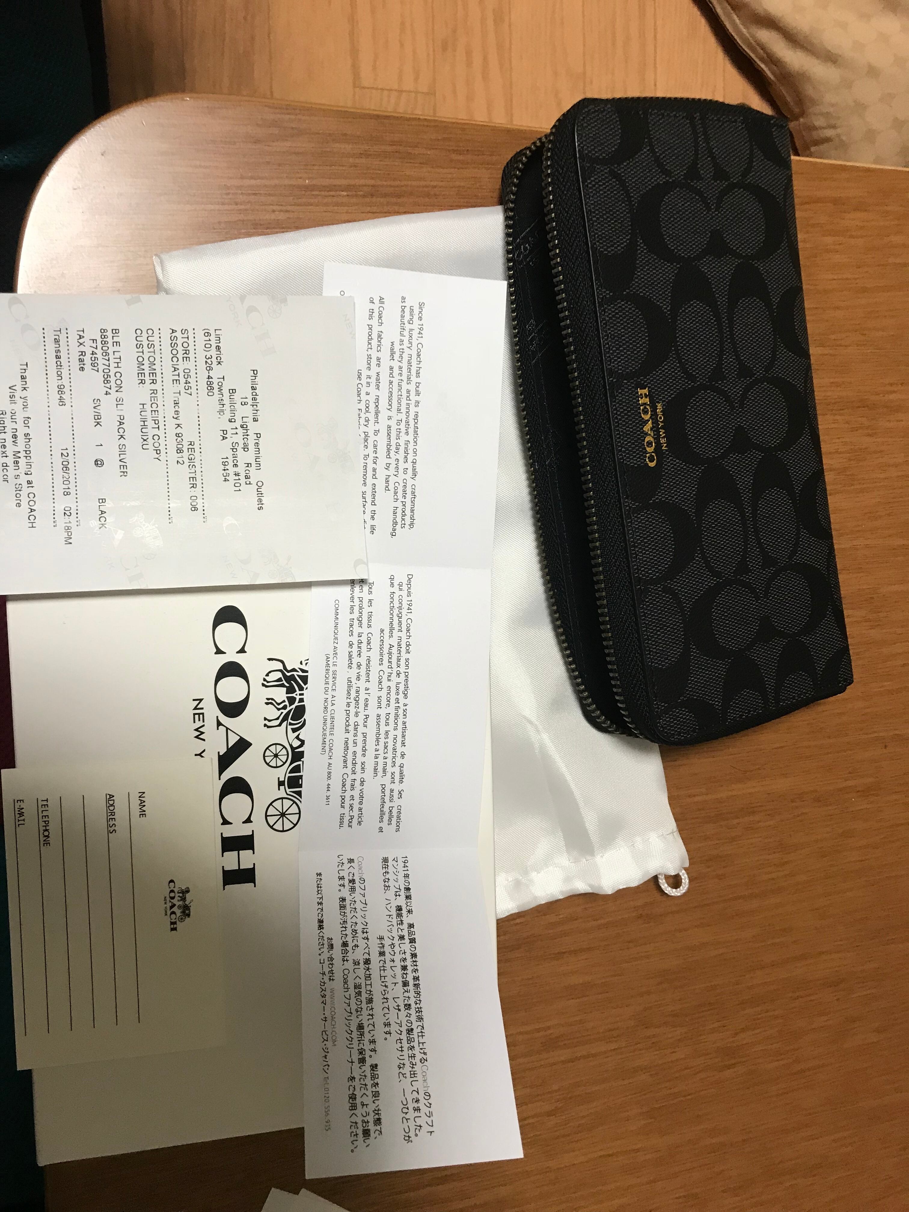 28cm横COACH新品未使用