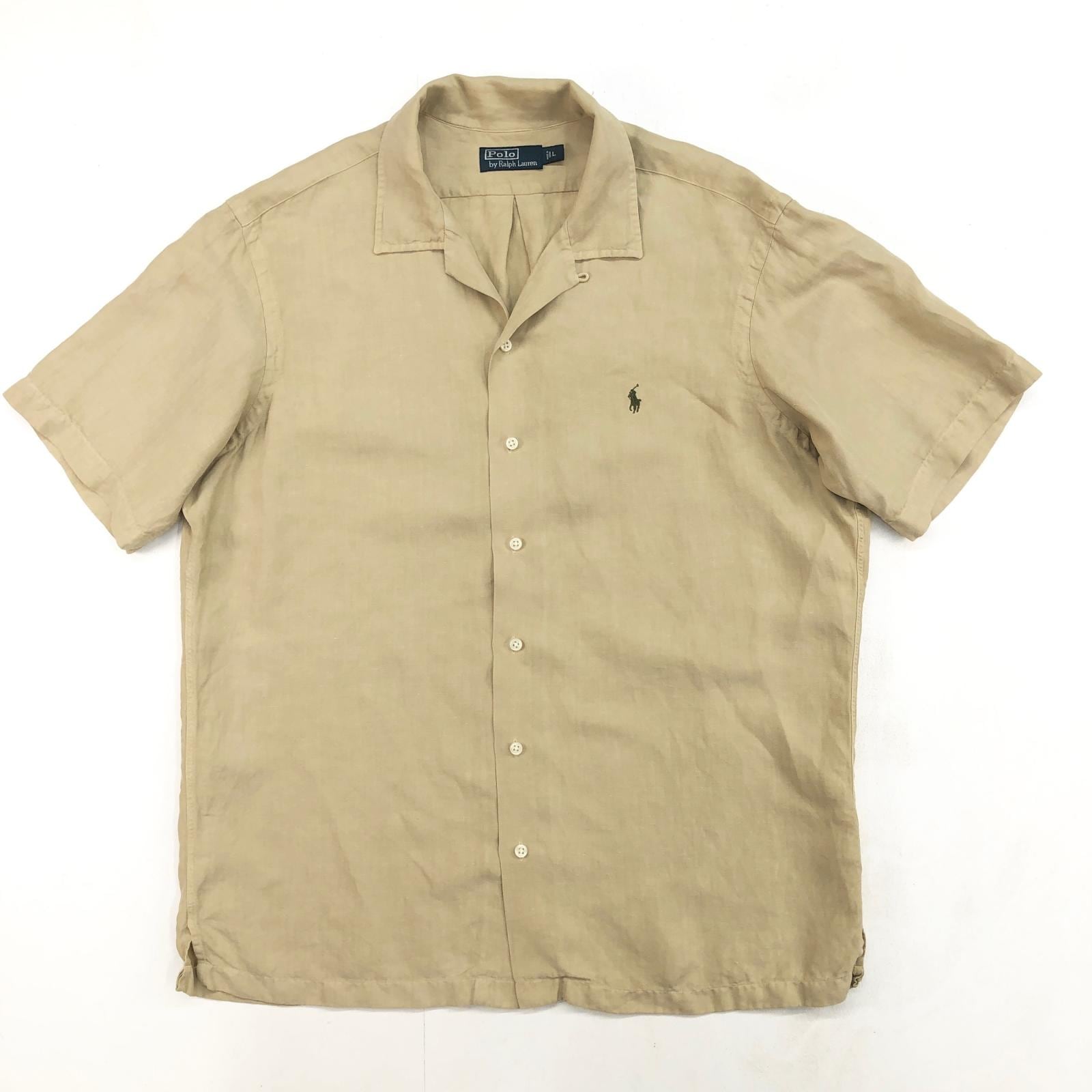 Polo by Ralph Lauren オープンカラー リネン シャツ 90s POLO RALPH