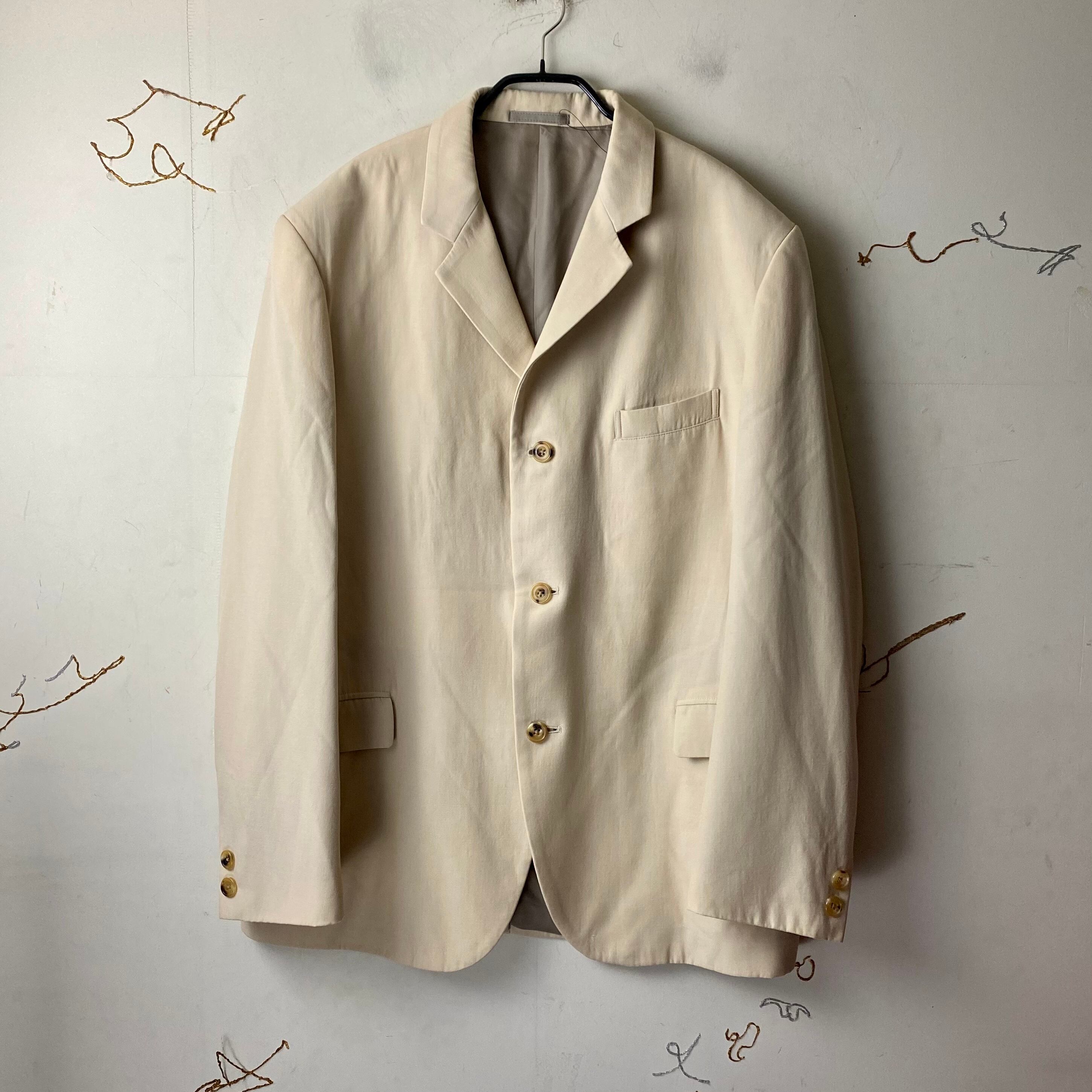 vintage Y’s FOR MEN cream color gabardine tailored jacket | NOIR ONLINE  powered by BASE
