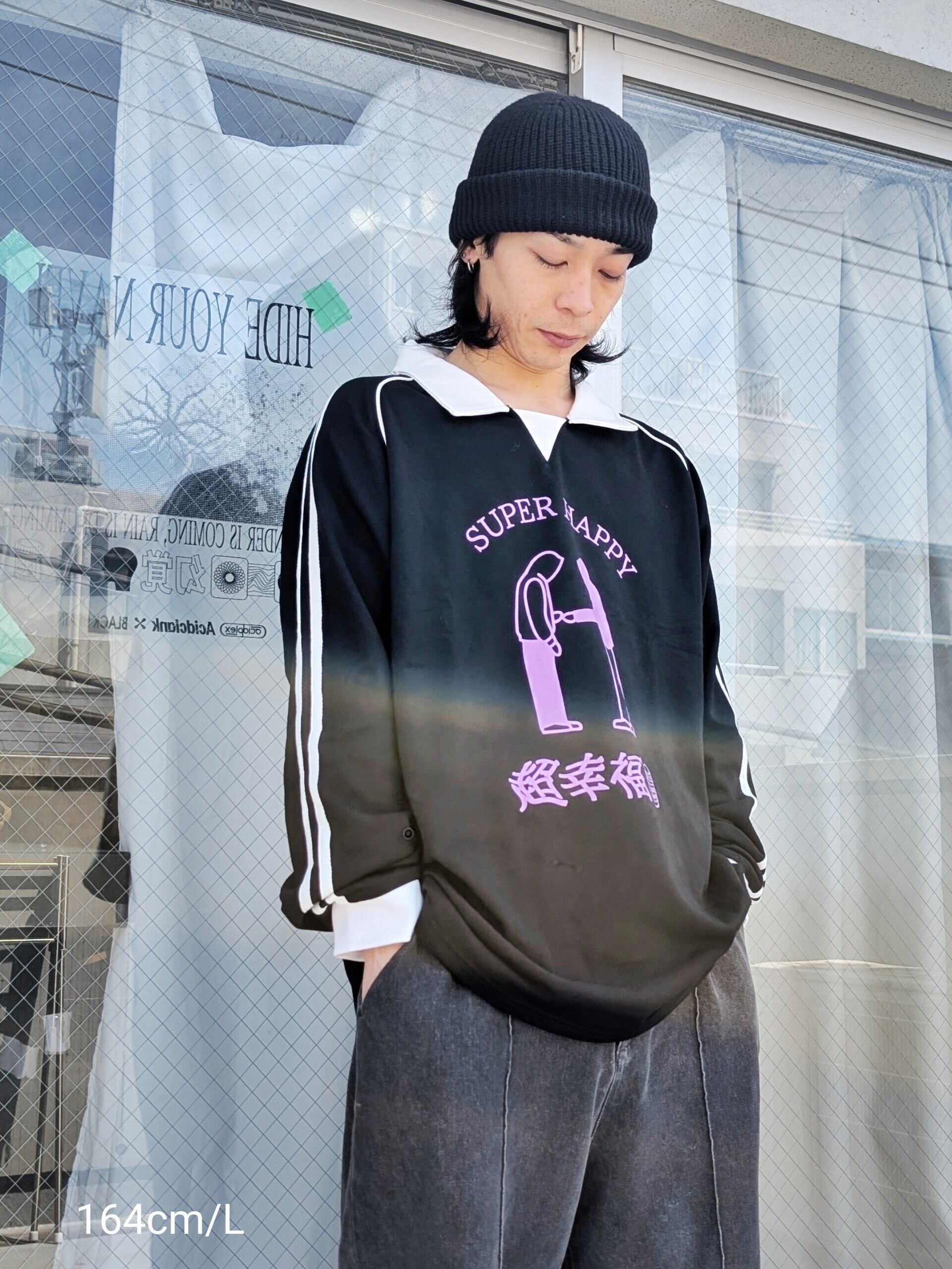 Super Happy LS Game Shirt | BLACK BRAIN