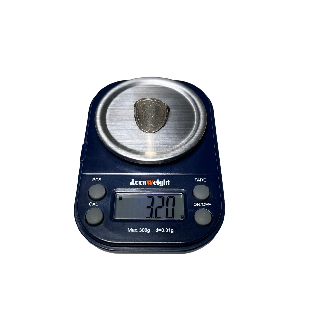 vintage silver × metal coin ring