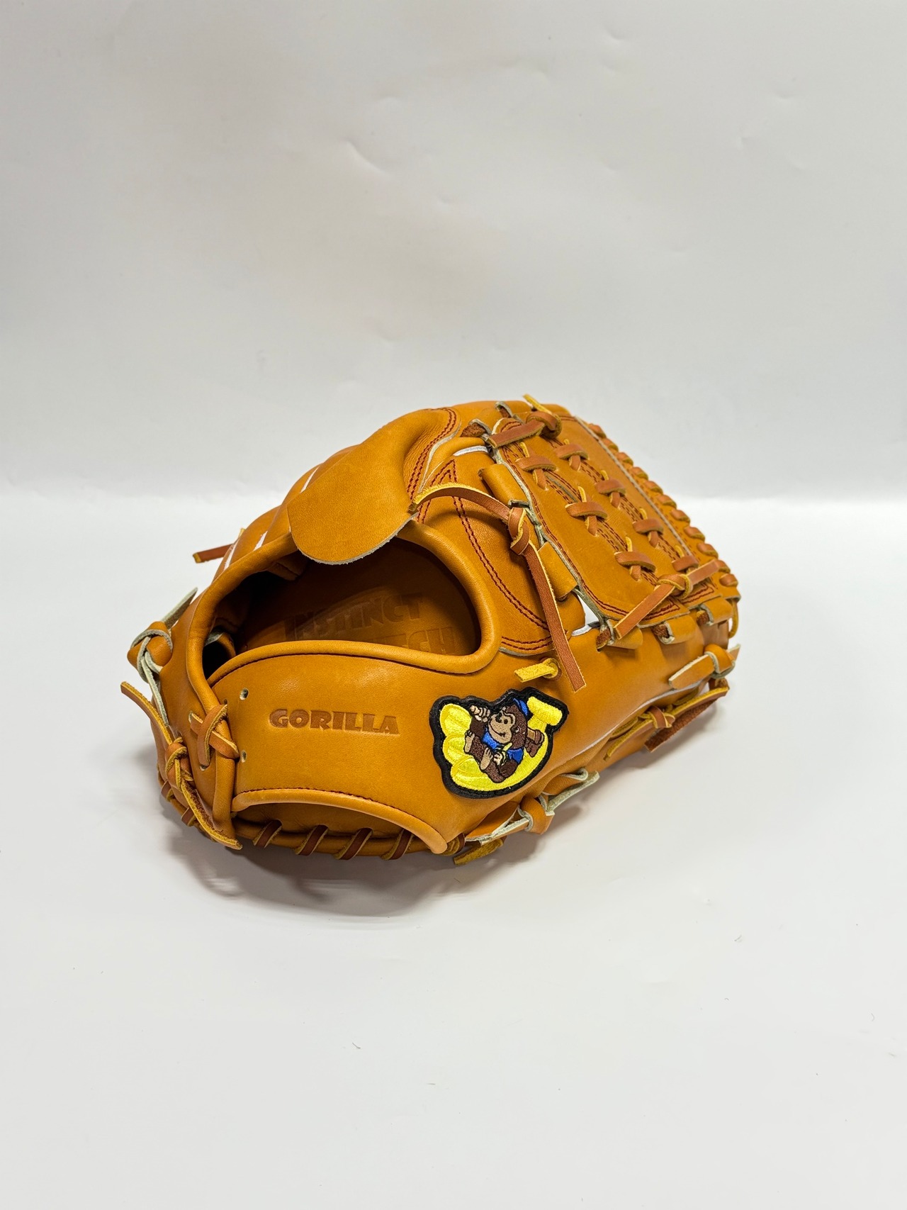 ごりら印の野球道具　限定硬式グラブ　高校野球対応　001ｰ20型　右投げ用　コルク×コルク・画像2