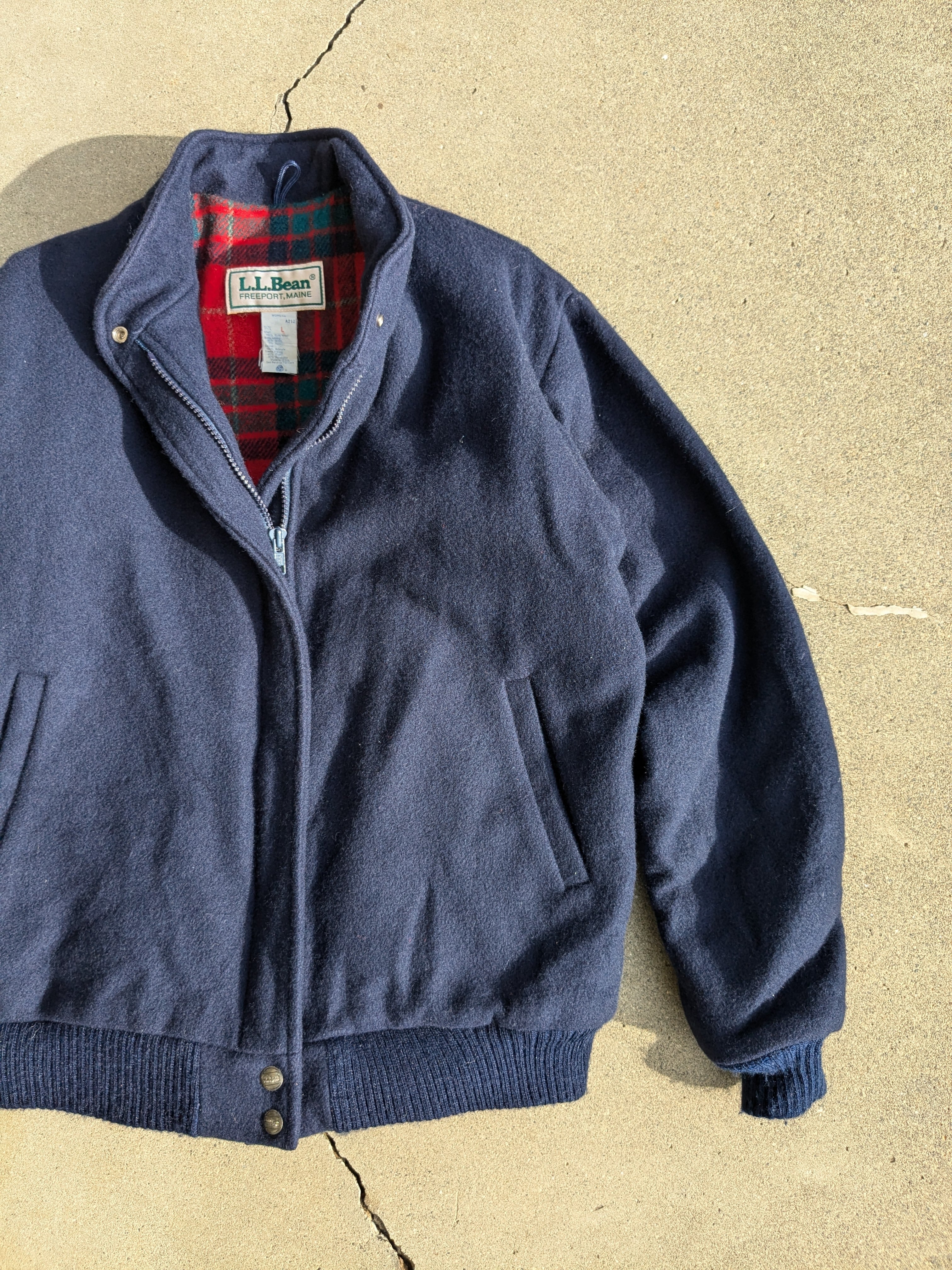 80s llbean wool swing top check 80s llbean wool swing top check