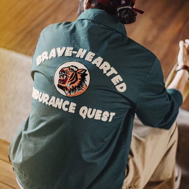 American Vintage Embroidery Coach Jacket（GV320）