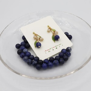 blueberryピアス（sodalite）