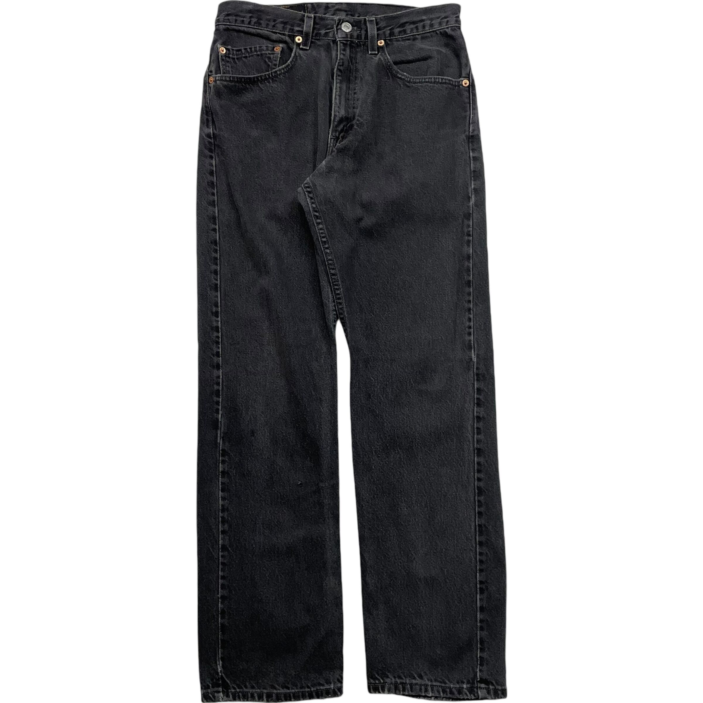 《実寸W30L28》 Levi's リーバイス 505 ブラックデニム vintage no.4810