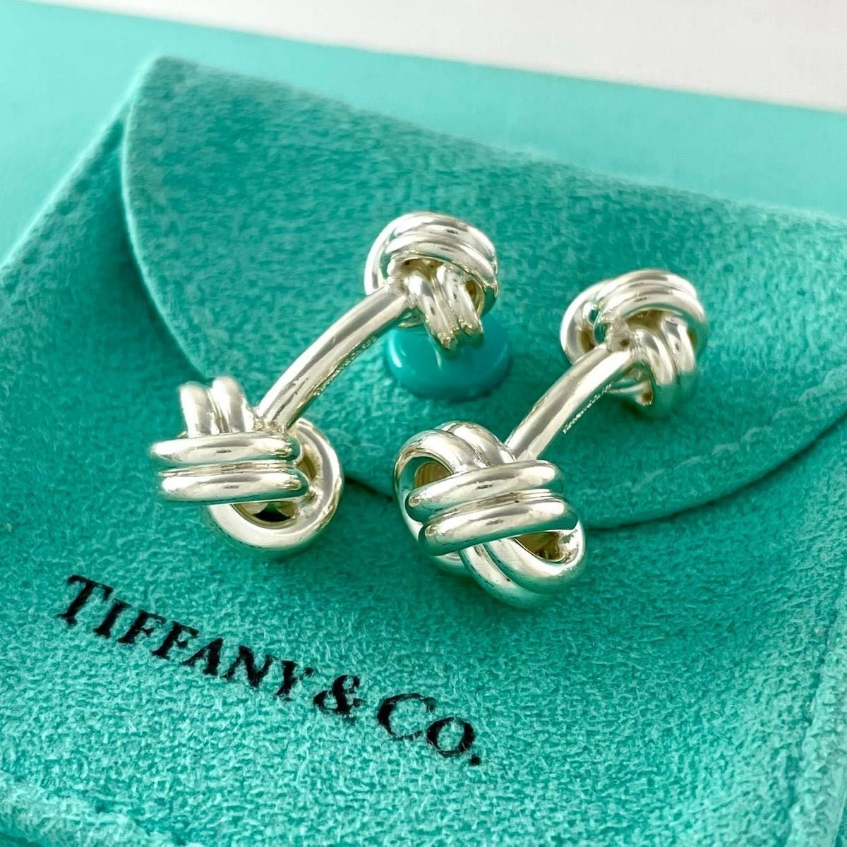 オールドティファニー 925 750 コンビ ボタン カフス P159fe | Hello