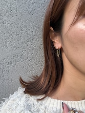 チェーンループピアス