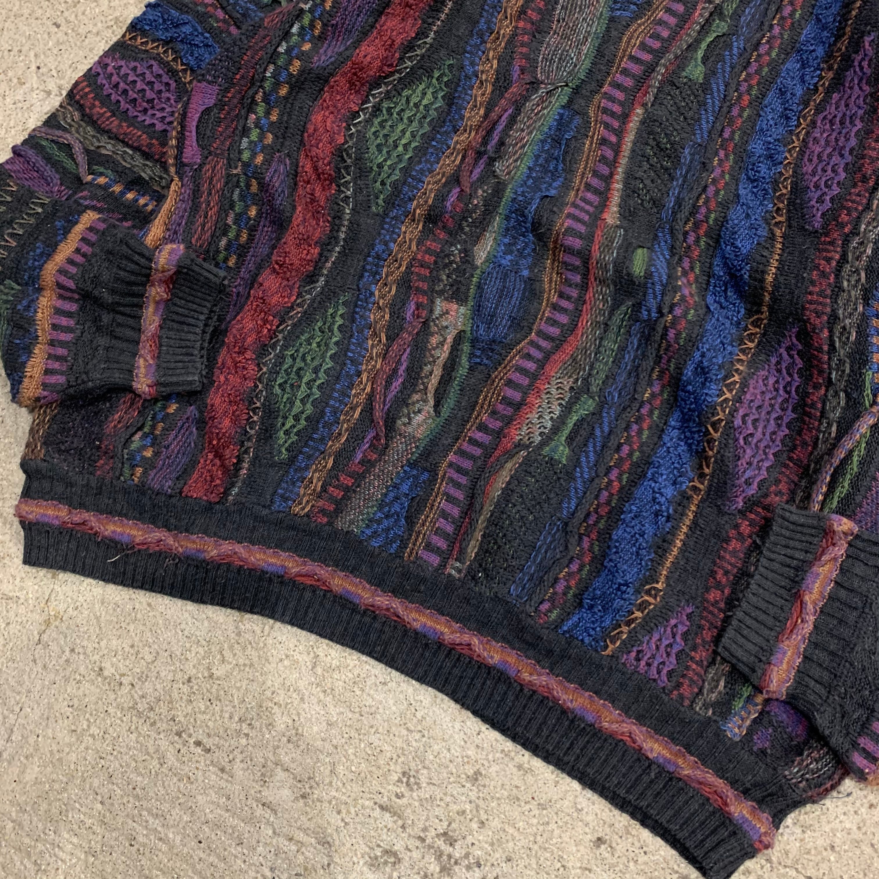 90s florence tricot 3D cotton knit | What