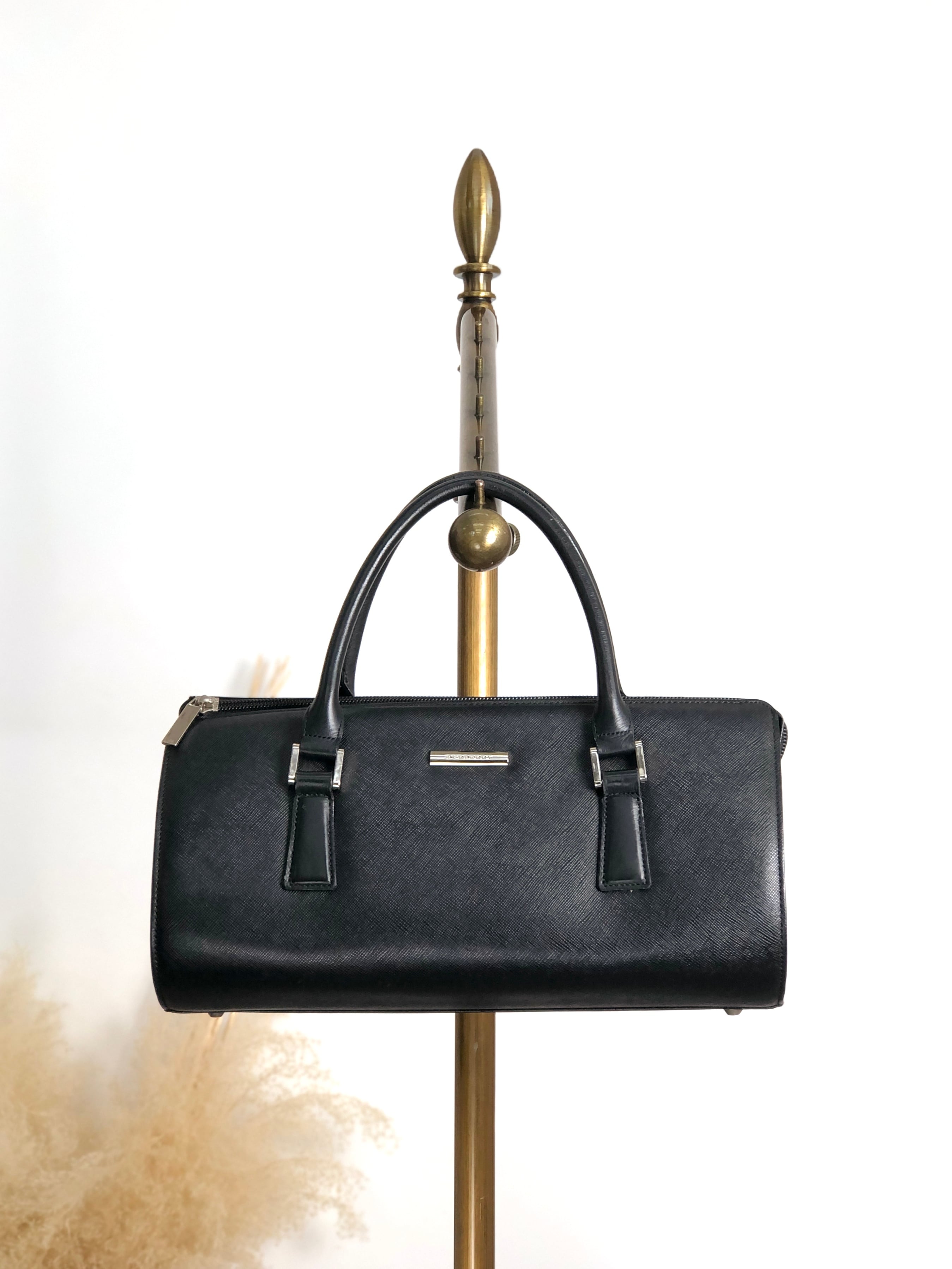 Burberry バーバリー オールド ビンテージ ボストンバッグ 南京錠 玉虫