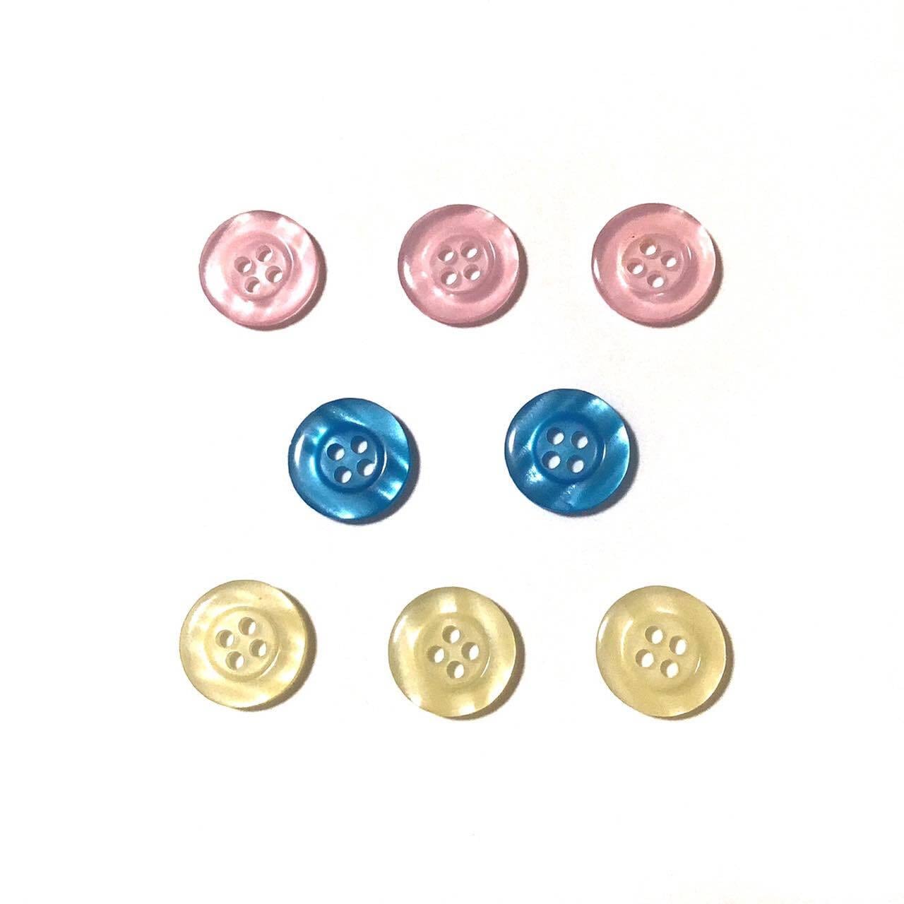 4つ穴ボタンアソートパック（8p） | Dua-アクセサリーパーツショップ