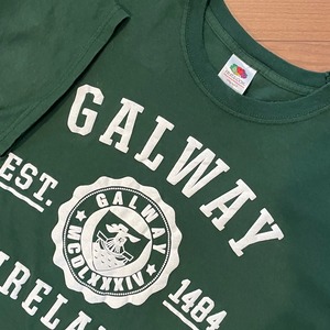 【FRUIT OF THE LOOM】都市名 GALWAY ロゴ Tシャツ プリント XL グッドカラー US古着 アメリカ古着