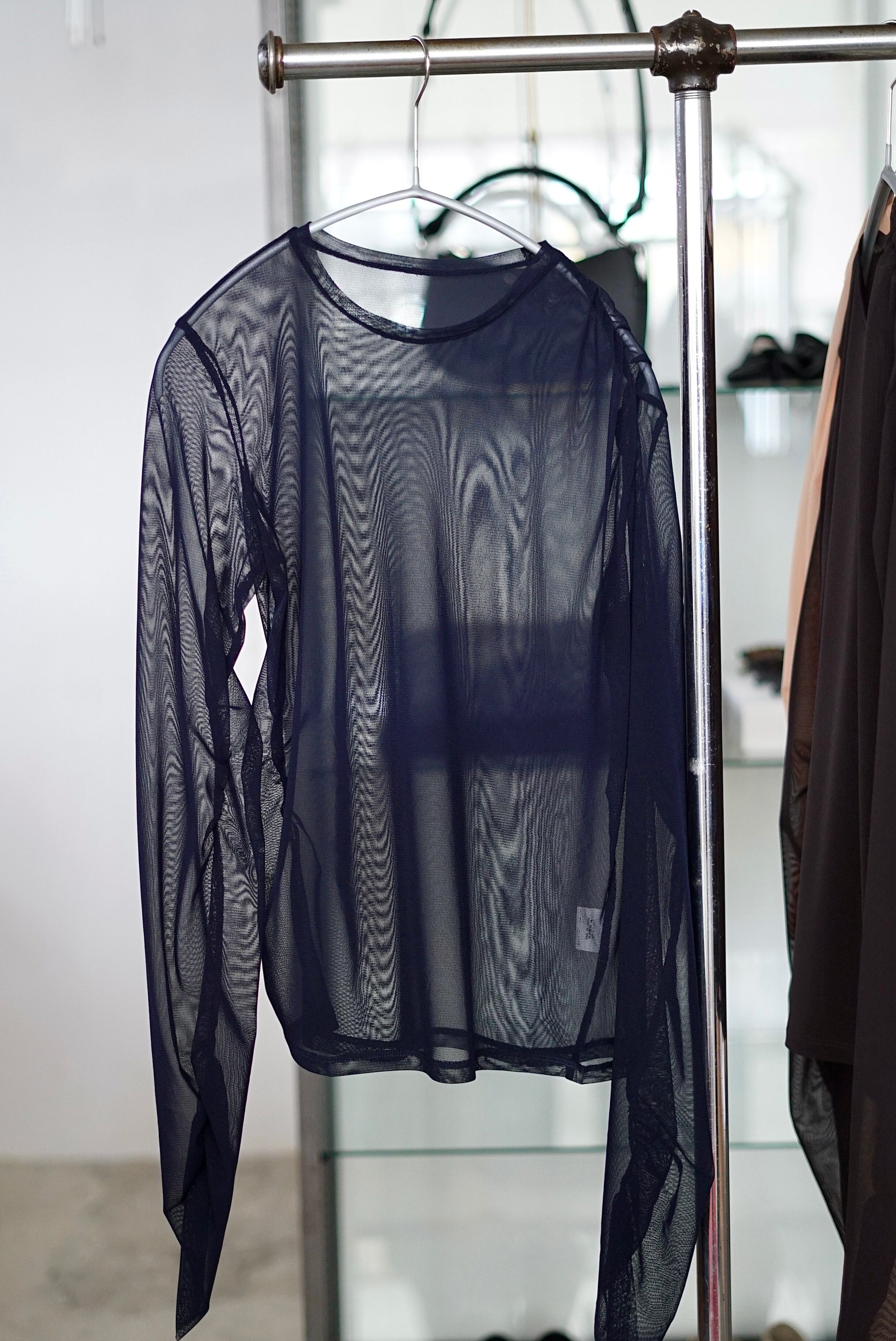 JUN MIKAMI / POWER NET LONG SLEEVE (LEMON CURD, SHELL PINK