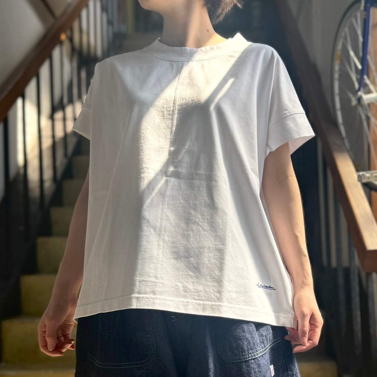 快晴堂 - Girl's Tシャツ／スタンドフレンチスリーブTシャツ | clever