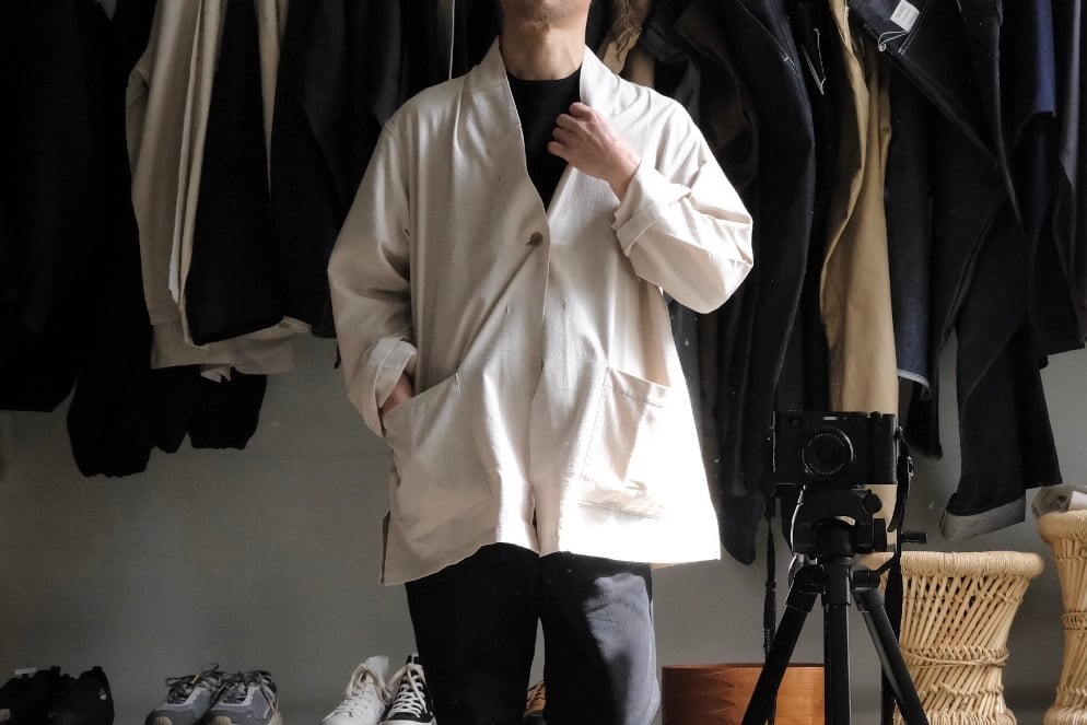 MITTAN (ミタン / ミッタン) JK-88 "OC絹シャンブレー羽織"  生成り サイズ 2,3 / 大阪