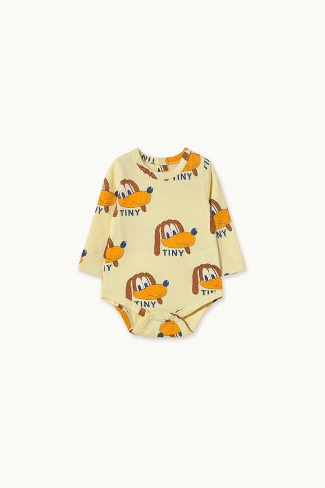 送料無料 tinycottons/DOGS BODY - dusty yellow