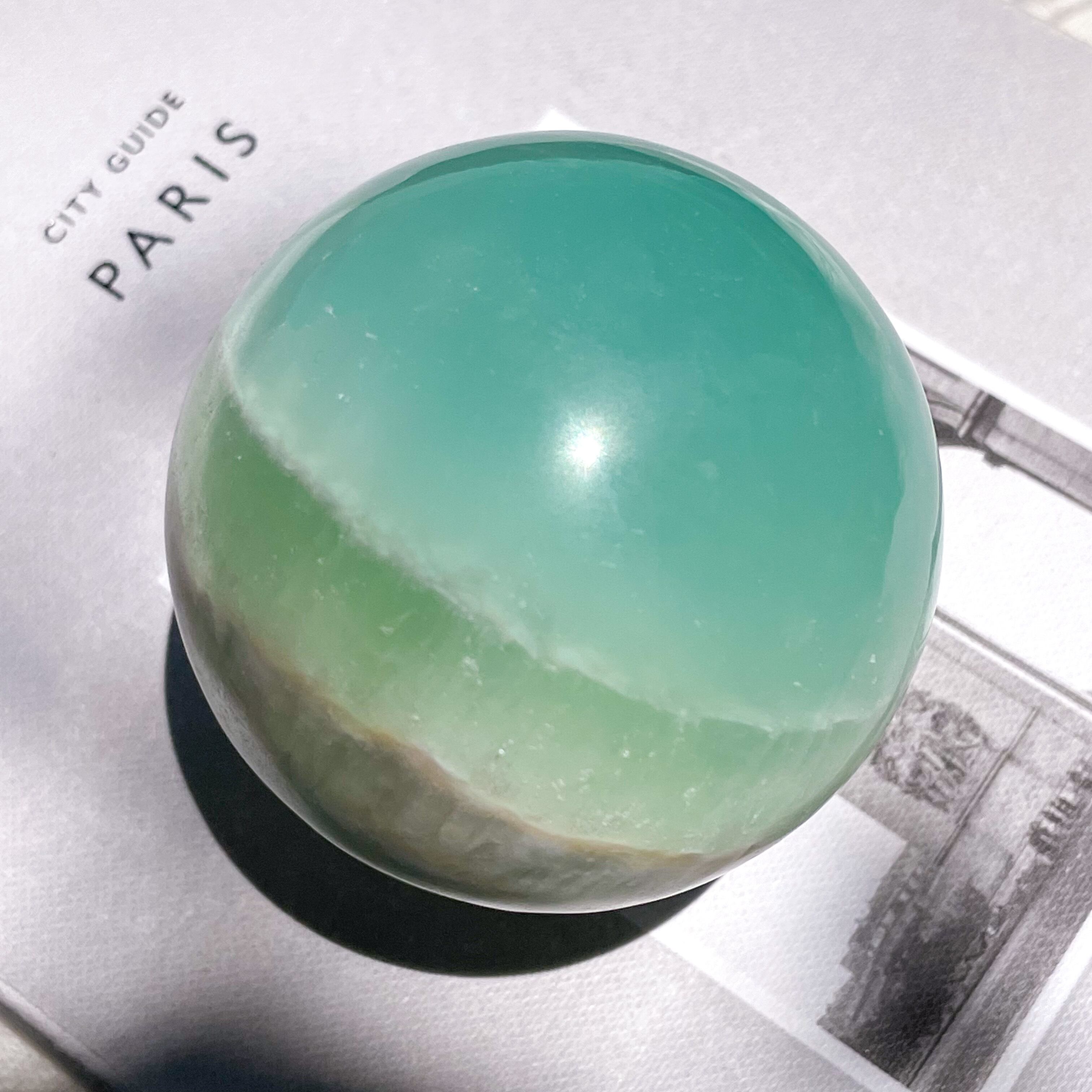 High Quality Caribbean Blue Calcite Sphere 5 ✧ カリビアンブルーカルサイト