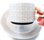 スタイリッシュなカップ&ソーサー(グレー)