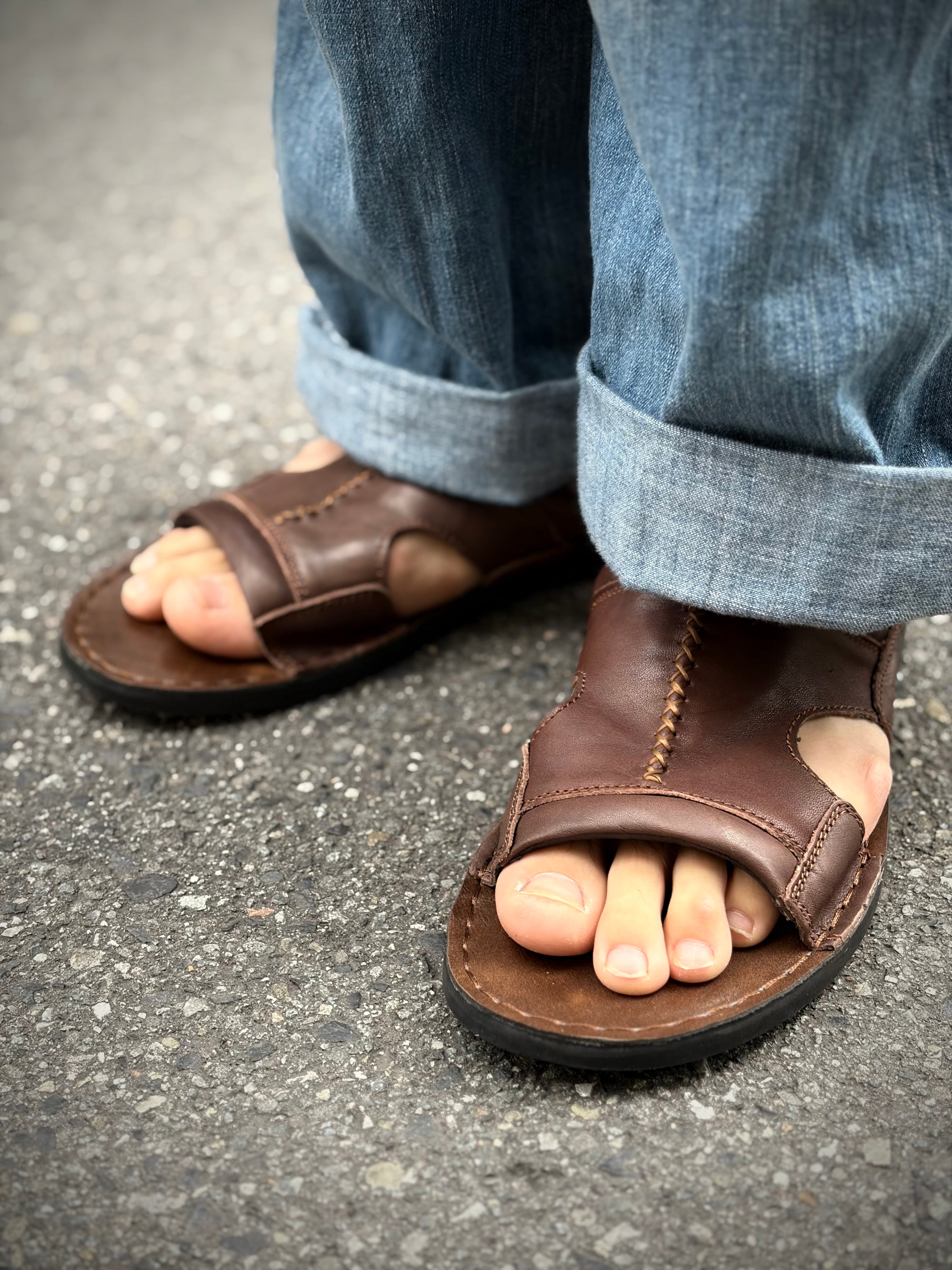 グラム Rubber Sole Sandols ラバーソールサンダル レザー Leather sandal』レザーサンダル | RUBBER DUCK