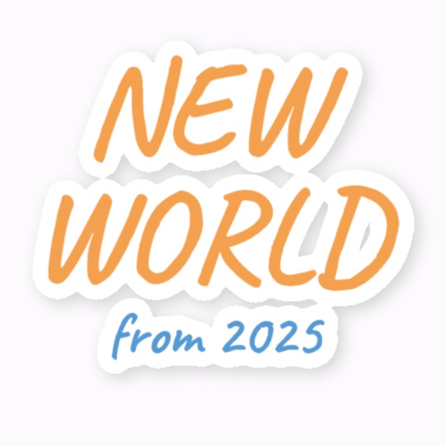 NEW WORLD ORIGINAL ロゴ入りステッカー