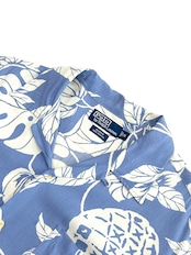 90s Ralph Lauren "RAYON" S/S OPEN COLLAR SHIRT Size M