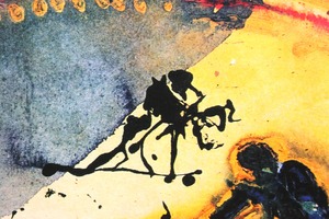 サルバドール・ダリ「闘牛」作品証明書・展示用フック・限定375部エディション付複製画ジークレ
