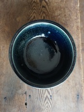 田谷直子 黒ルリ6寸カレー鉢