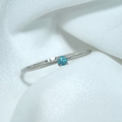 パライバトルマリン ブラジル産 リング 0.06ct pt900 Paraiba Tourmaline