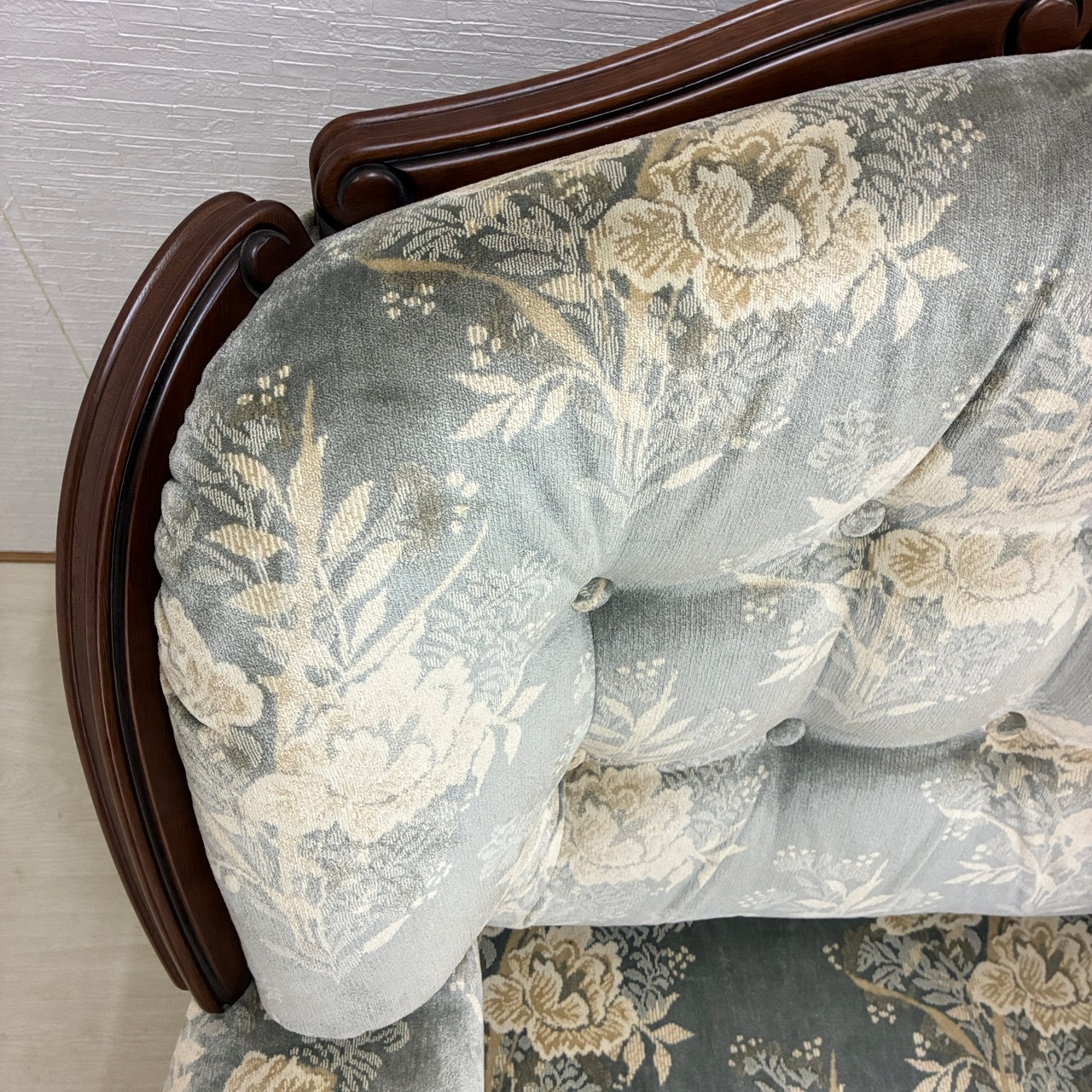 カリモク】金華山 1人掛けソファ シングルソファ 応接 2点セット 