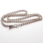 Facet Ball Chain Necklace(50cm)