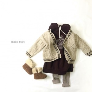 cable cardigan(90-130)