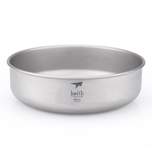 Keith チタンボウル（深皿）Ø161 ×50 mm Titanium Bowl  Ti5337