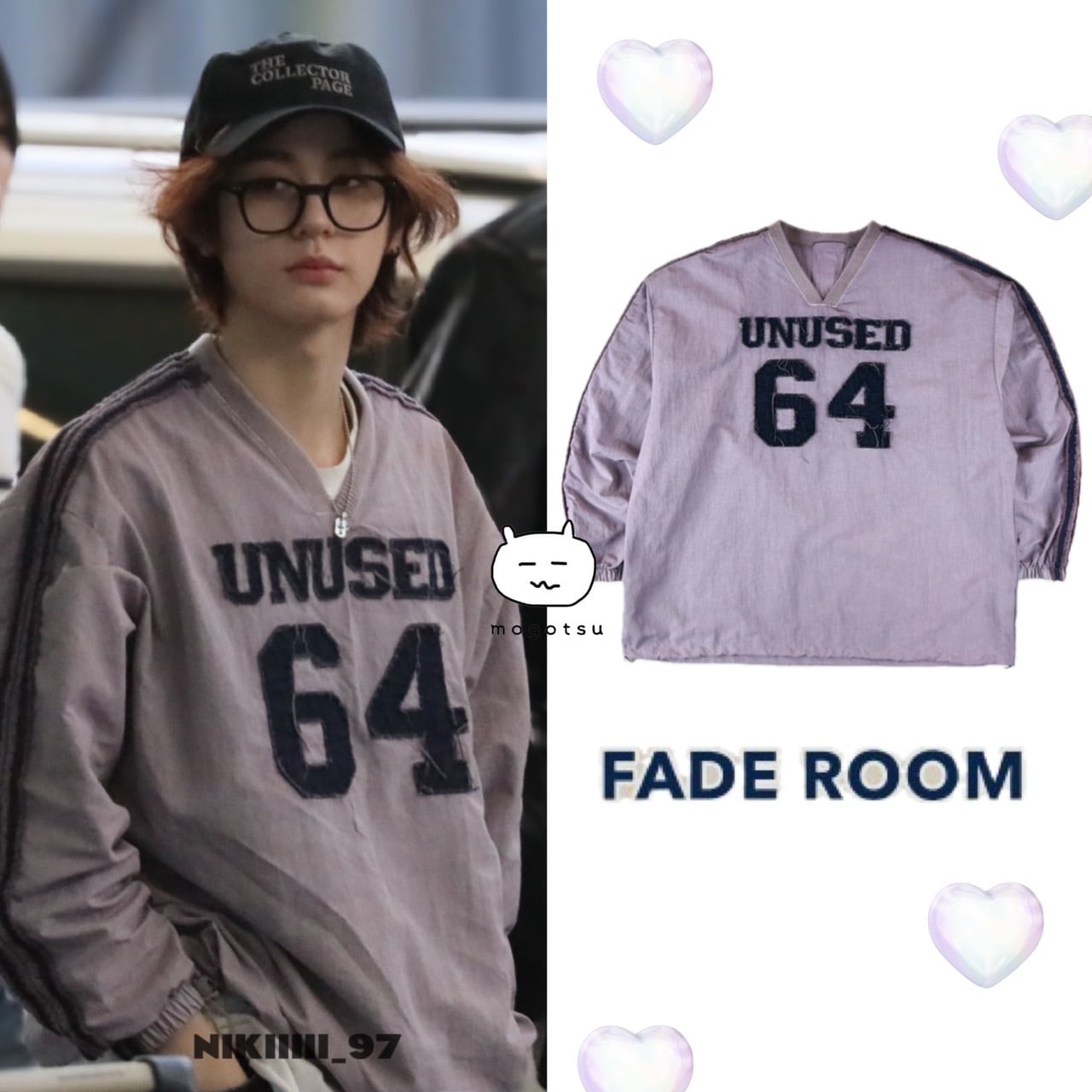 ☆BOYNEXTDOOR イハン 着用！！【FADE ROOM】USED PIGMENT V-NECK