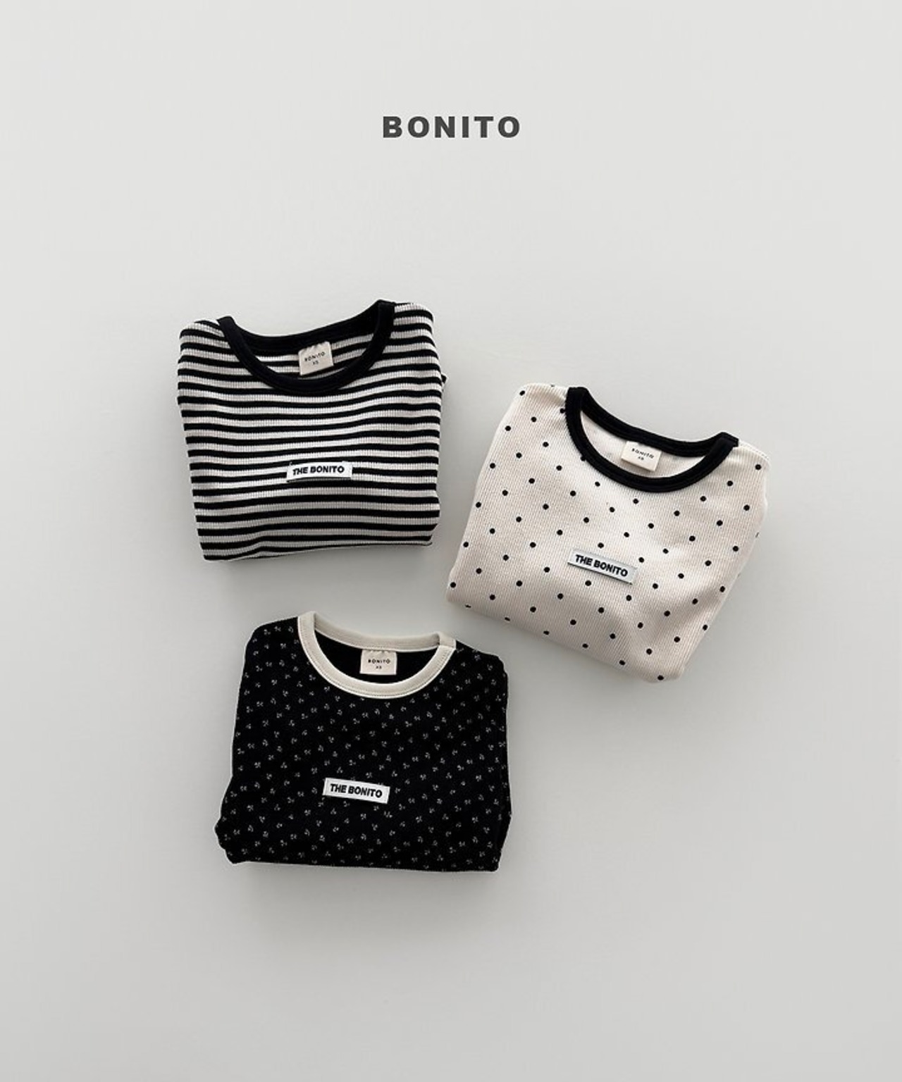 韓国子供服 / BONITO / 26Autumn / デイリーベーシック リブT / 秋服 *12M~JM *