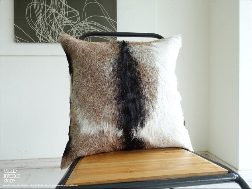 ハラコ 牛革 クッションカバー 本革