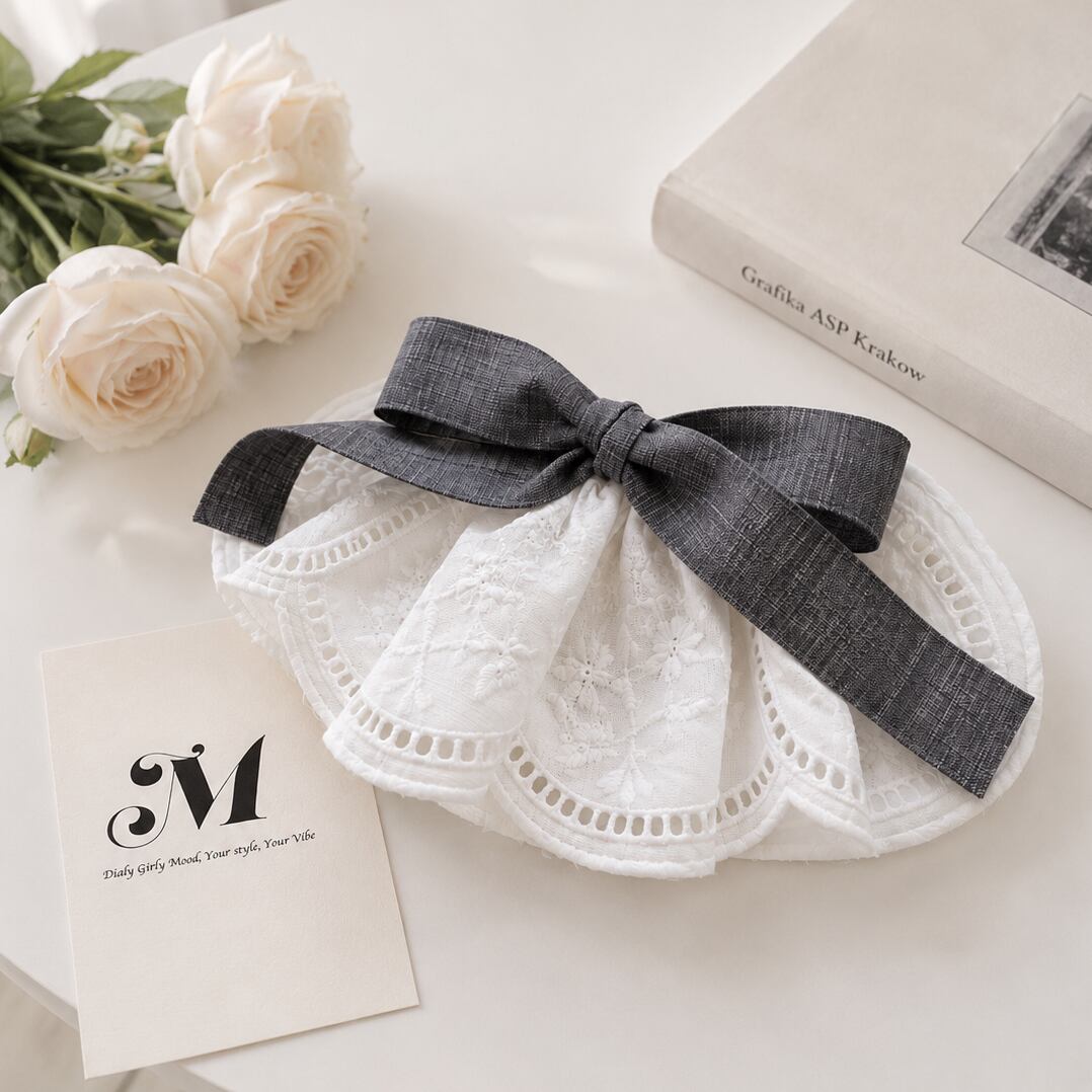 Lace Bloom Ribbon Barrette